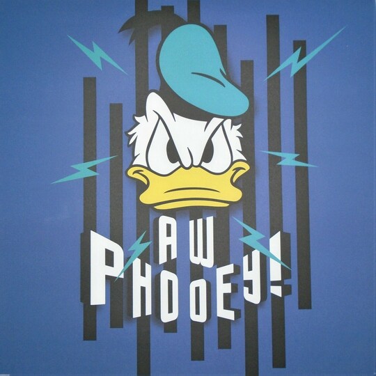 DISNEY; Disney Donald Duck aw phooey 12 x 12 Single-Sided Scrapbook Paper; Category:Scrapbook Paper Sheets; Image:1